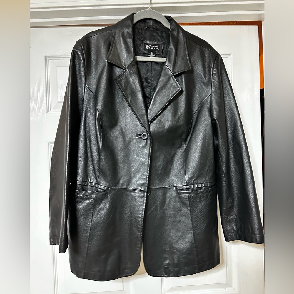 Plus Size Leather Jacket - image 1